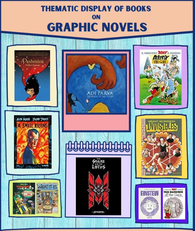 Display of books on Graphic Novels
