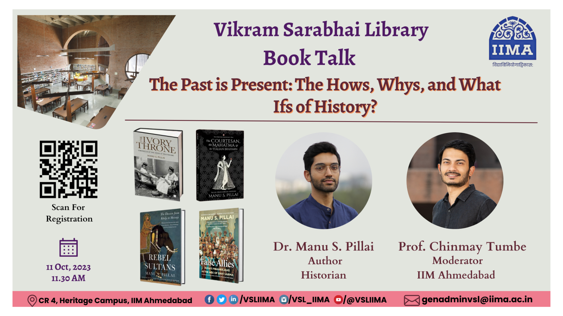A Book Talk by Dr Manu S Pillai